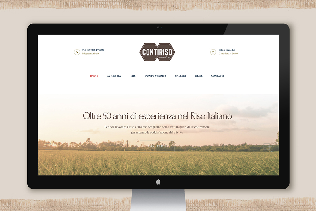realizzazione preventivo sito web food riso