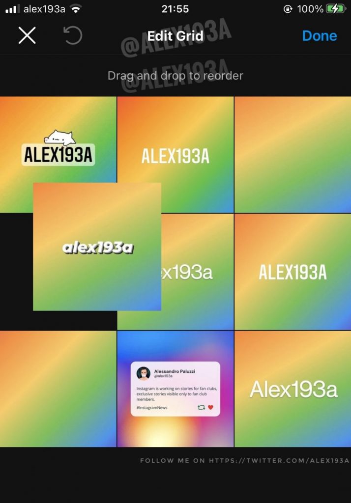 instagram grid